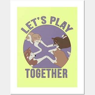 Let's Play Together Posters and Art